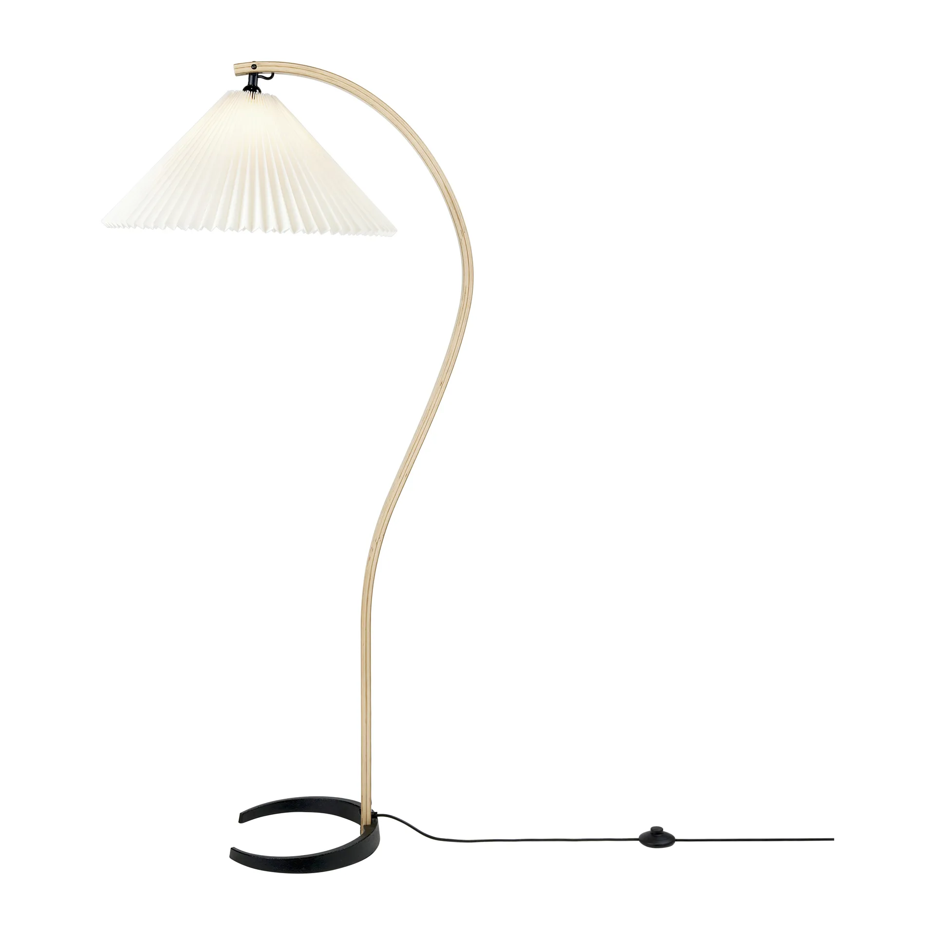 Timberline vloerlamp, Oak-birch-white GUBI