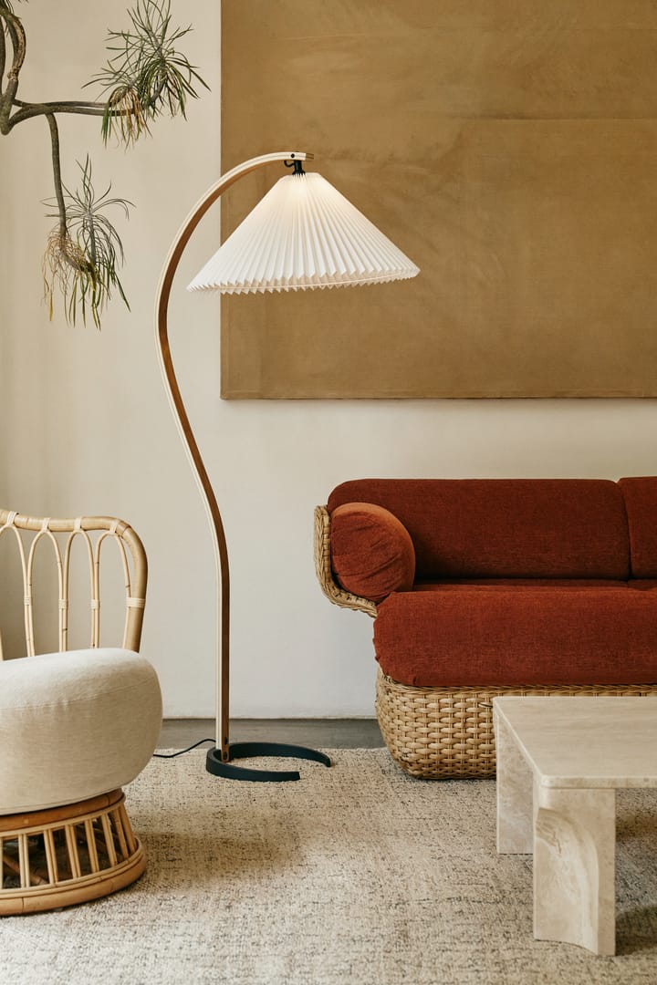 Timberline vloerlamp, Oak-birch-white GUBI