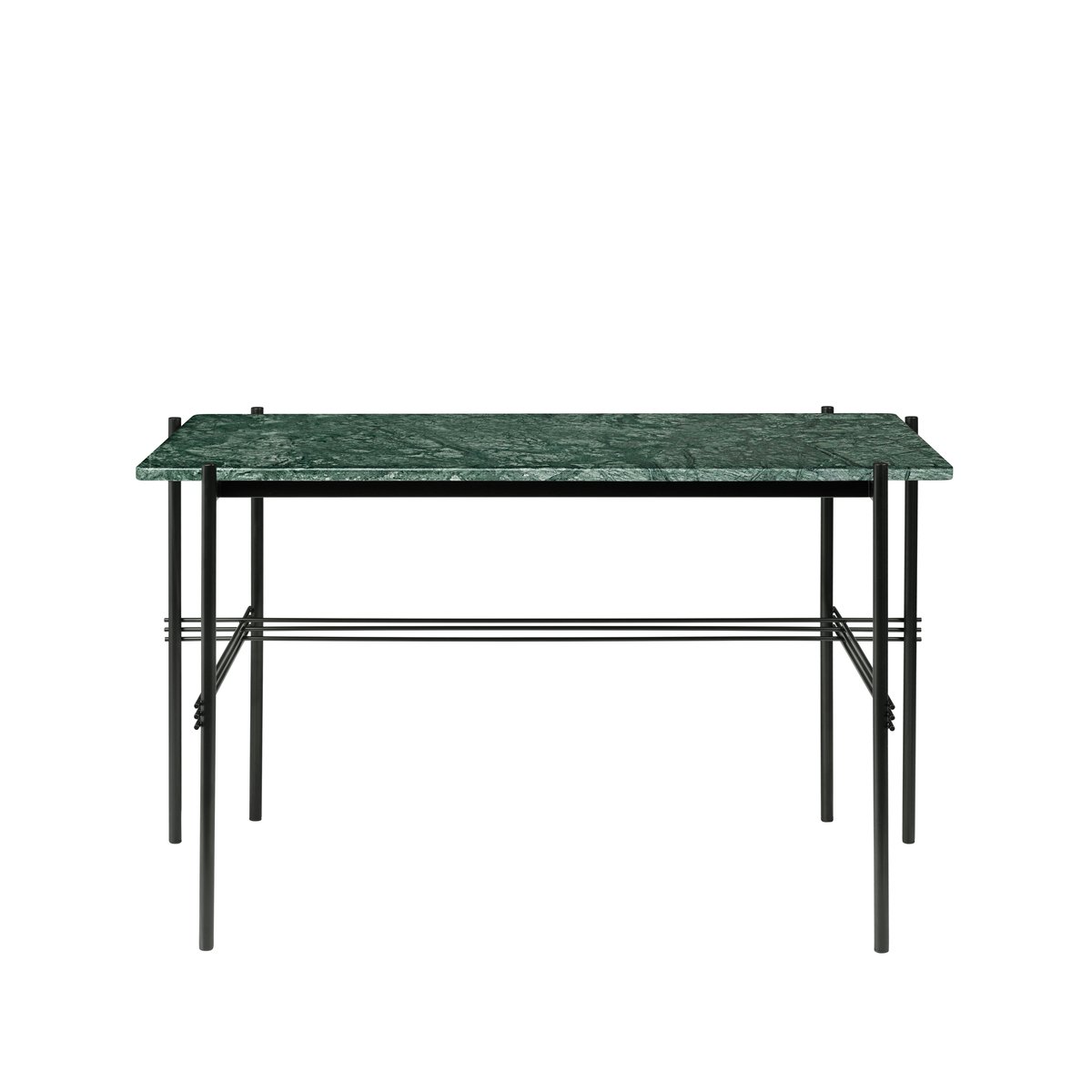 GUBI TS Desk bureau Groen marmer-zwartgelakt staal | Scandinavisch Interieur | Bureaus | Groen