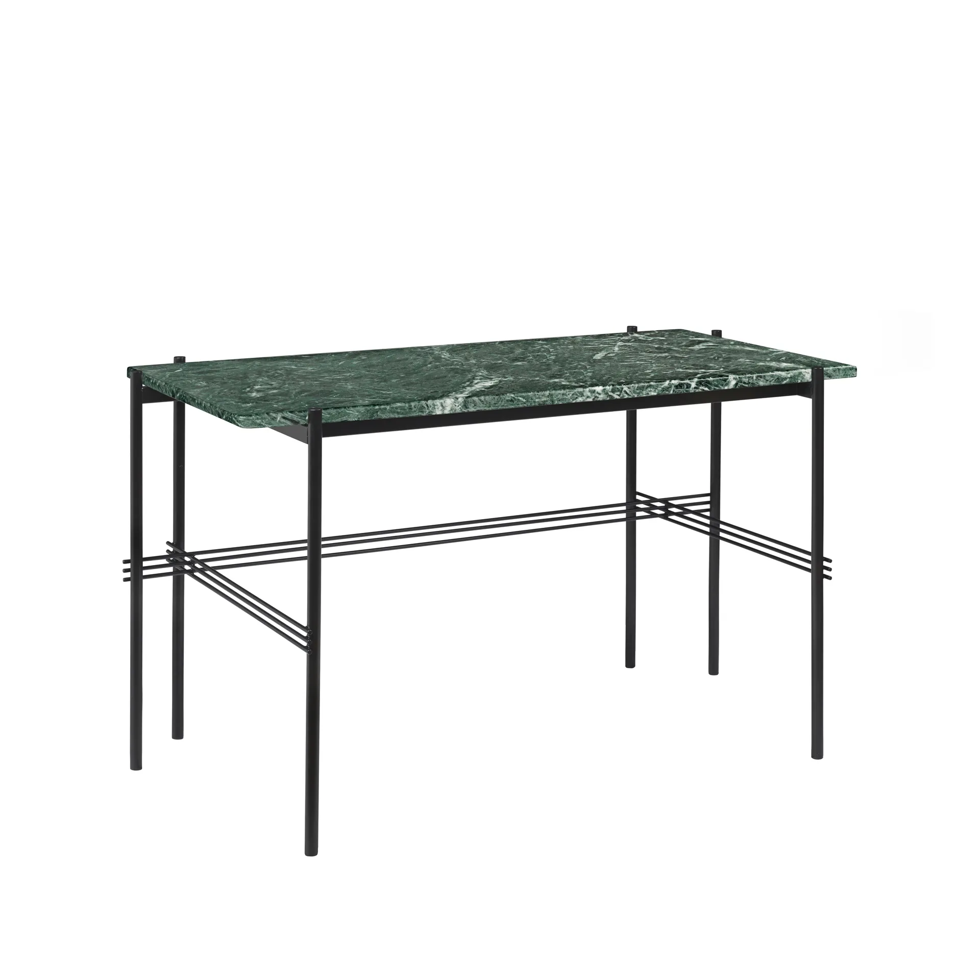 TS Desk bureau, Groen marmer-zwartgelakt staal GUBI