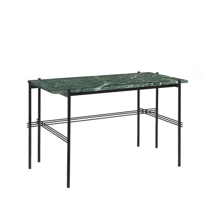 TS Desk bureau, Groen marmer-zwartgelakt staal GUBI