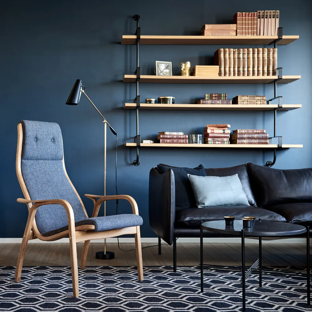 TS Round Salontafel, black marquina marble, ø80, zwart onderstel GUBI