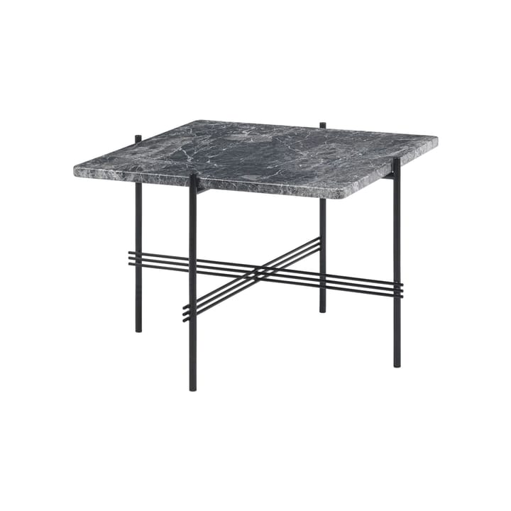 TS Square salontafel - grey emperador marble, 55x55 cm, zwart onderstel - GUBI