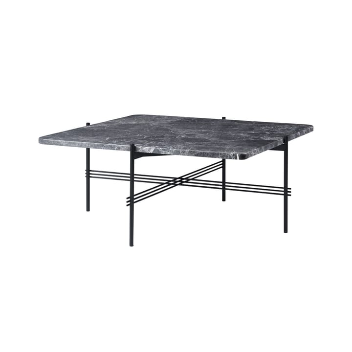 TS Square salontafel - grey emperador marble, 80x80 cm, zwart onderstel - GUBI