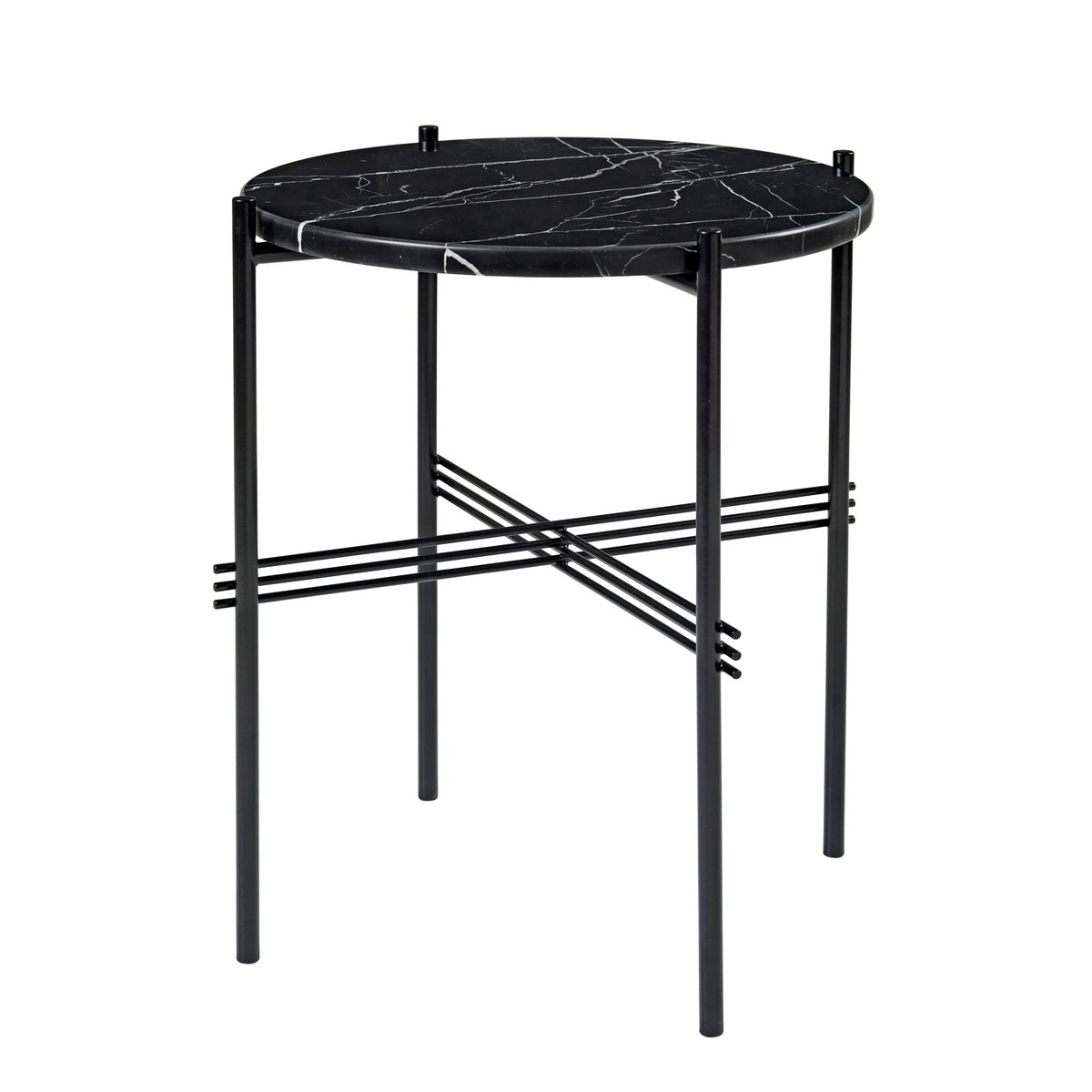 GUBI TS tafel Ø 40 cm zwart marmer