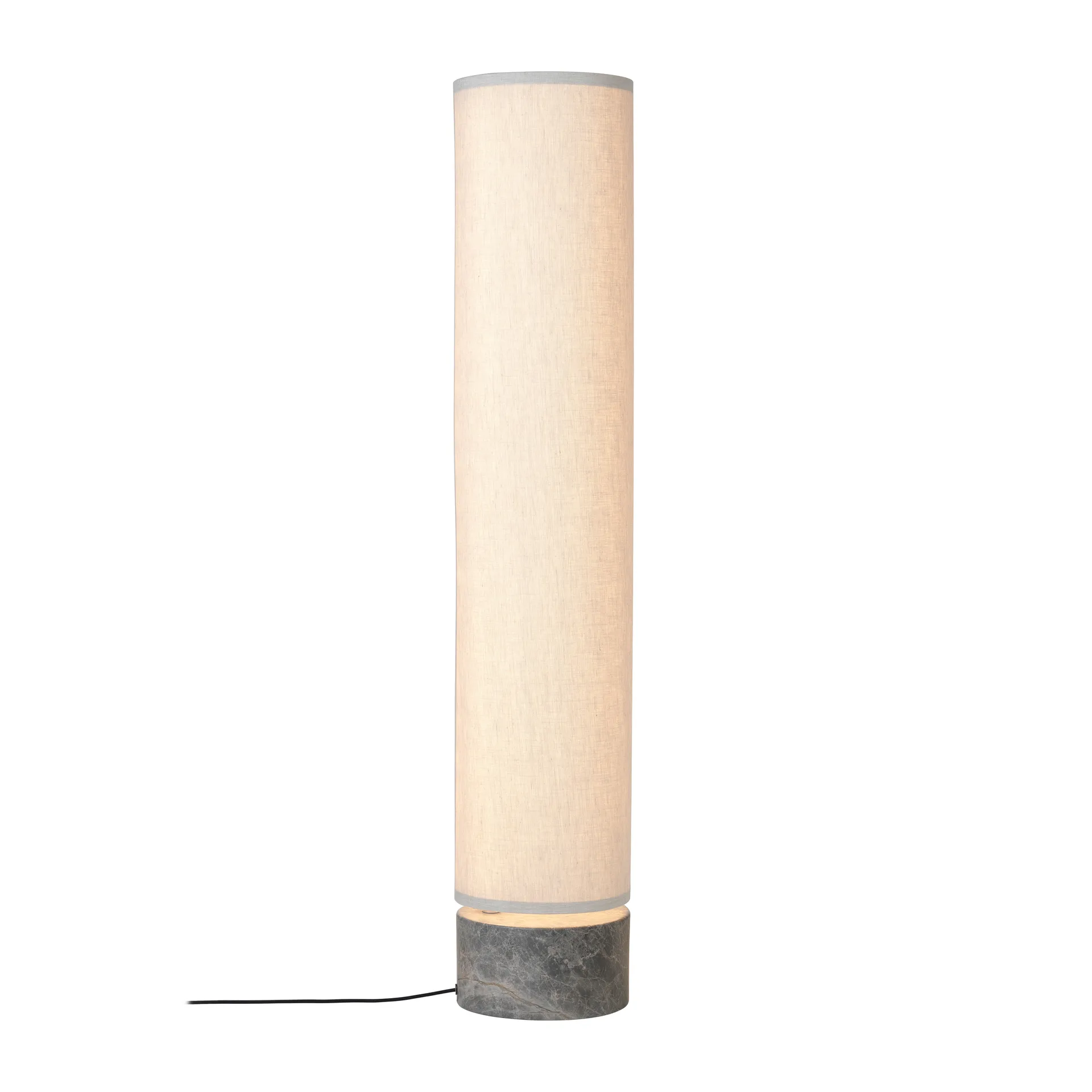 Unbound vloerlamp 120 cm, Canvas-grijs marmer GUBI