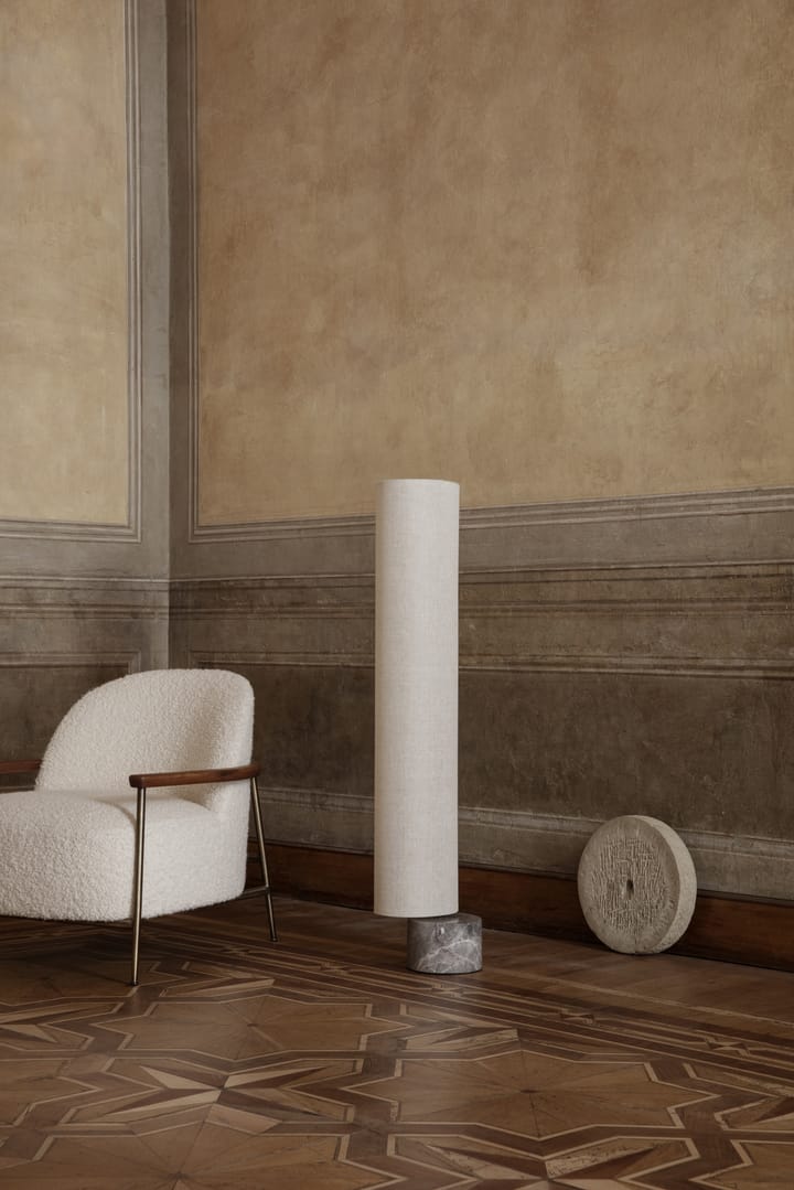 Unbound vloerlamp 120 cm, Canvas-grijs marmer GUBI