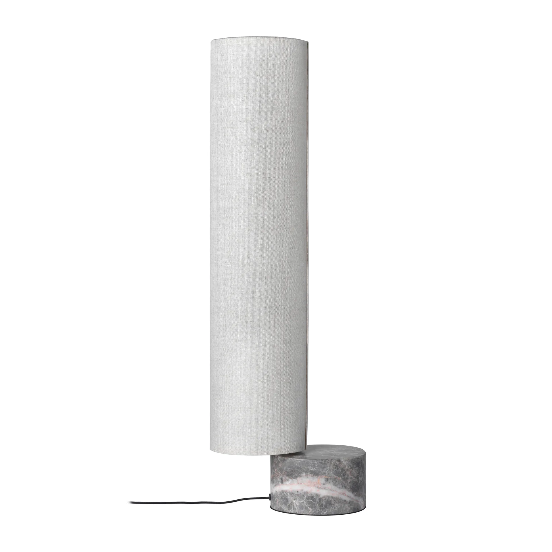 Unbound vloerlamp 80 cm, Canvas-grijs marmer GUBI
