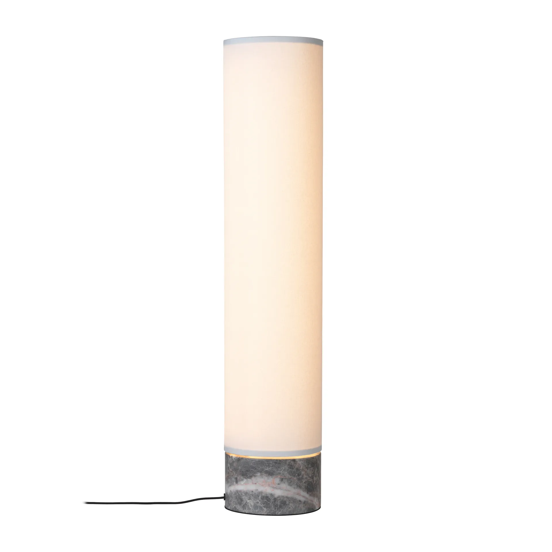 Unbound vloerlamp 80 cm, Wit-grijs marmer GUBI