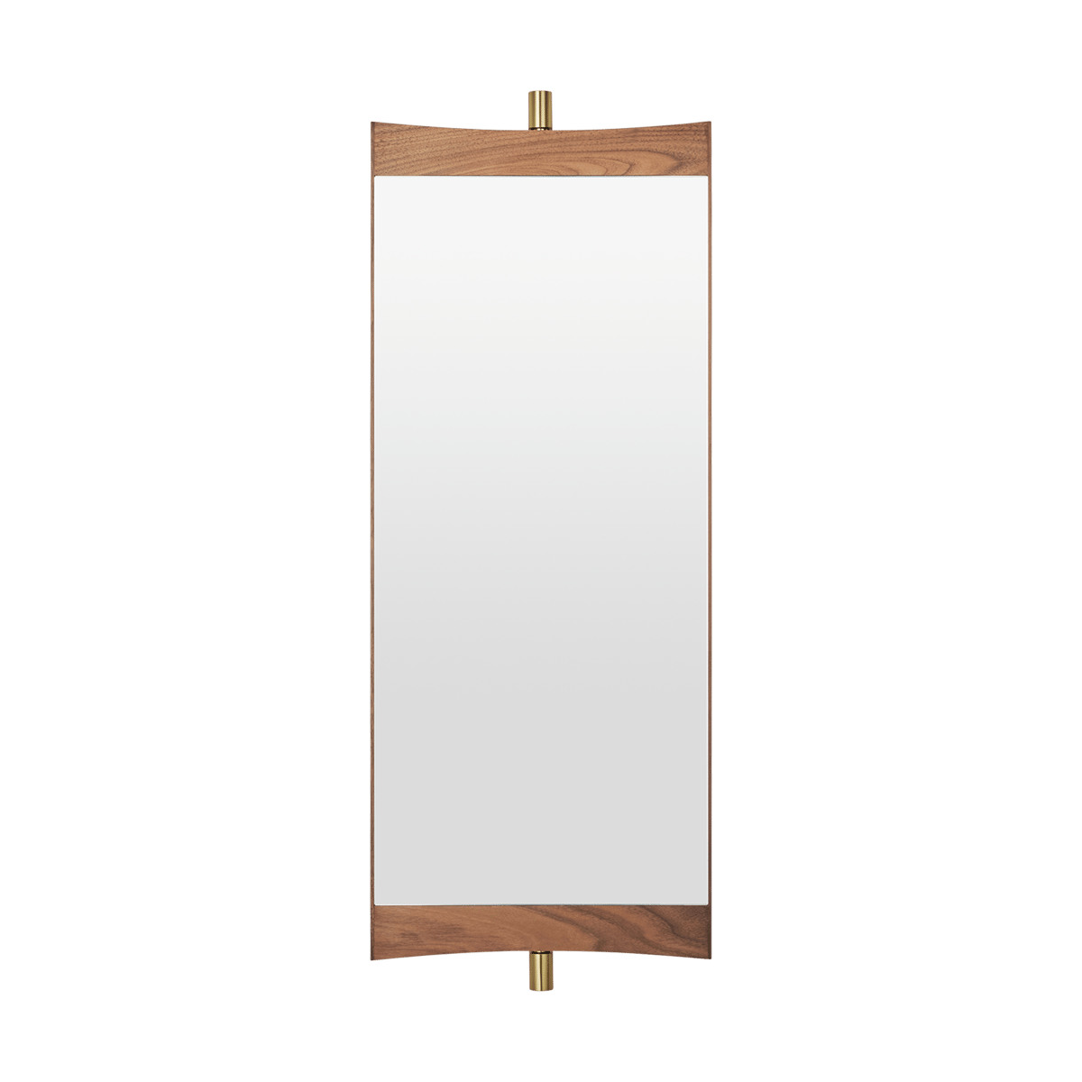 GUBI Vanity spiegel 1 Walnoot-messing