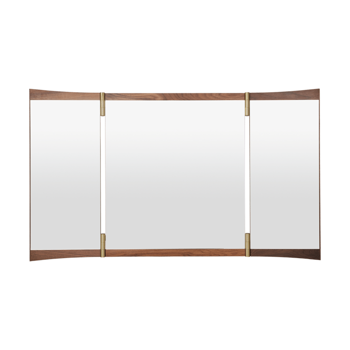 Vanity spiegel 3 - Walnoot-messing - GUBI
