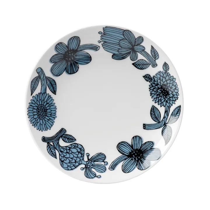 Blå Aster bord - Ø 18 cm. - Gustafsbergs Porslinsfabrik