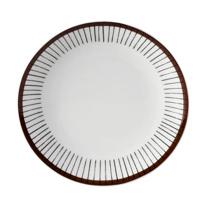 Ribb bord - Ø 18 cm. - Gustafsbergs Porslinsfabrik