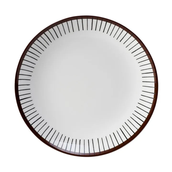 Ribb bord - Ø 22 cm. - Gustafsbergs Porslinsfabrik