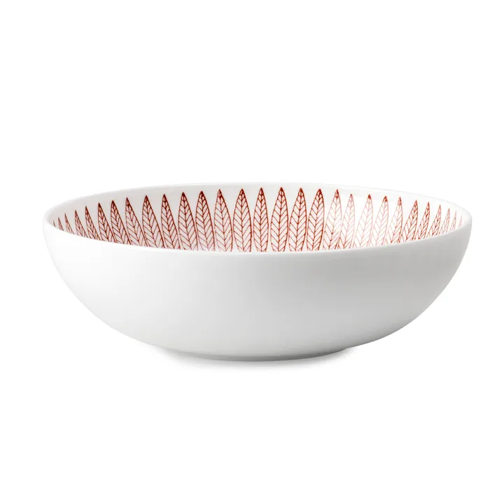 Röd Salix schaal - Ø 17 cm. - Gustafsbergs Porslinsfabrik