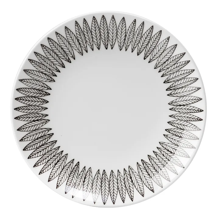 Svart Salix bord - Ø 28 cm. - Gustafsbergs Porslinsfabrik