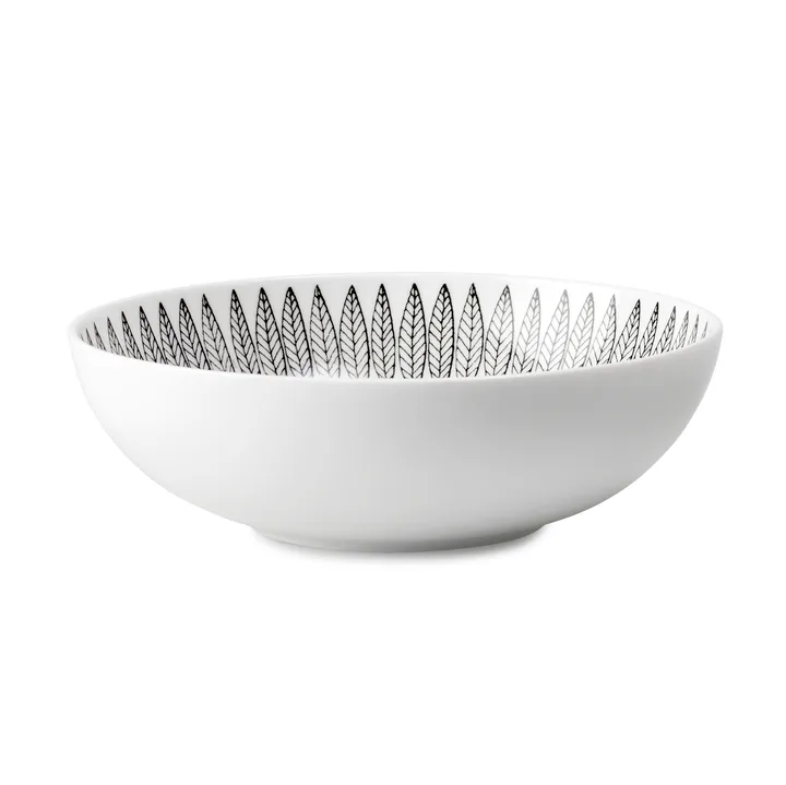 Svart Salix schaal 17 cm. - zwart - Gustafsbergs Porslinsfabrik
