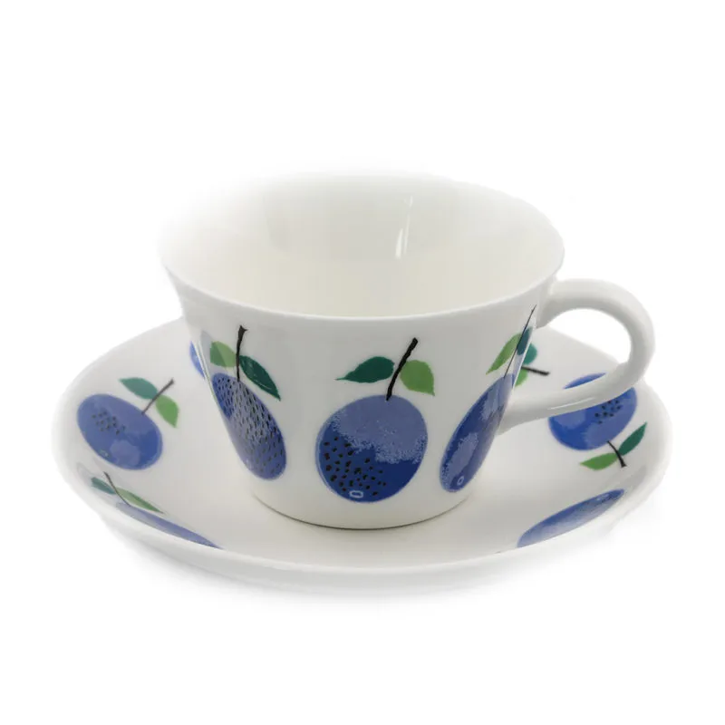 Prunus koffiekop met schotel, 15 cl Gustavsbergs Porslinsfabrik