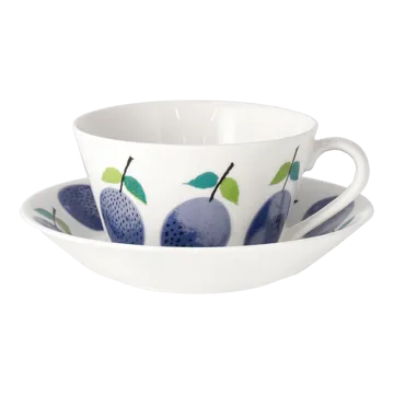 Prunus theekop met schotel Ø15,3 cm - 25 cl - Gustavsbergs Porslinsfabrik