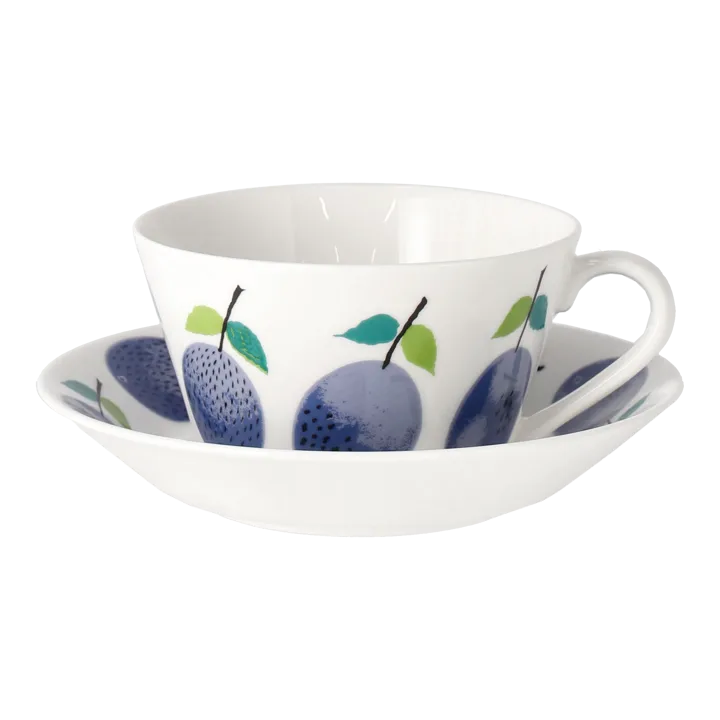 Prunus theekop met schotel Ø15,3 cm - 25 cl - Gustavsbergs Porslinsfabrik