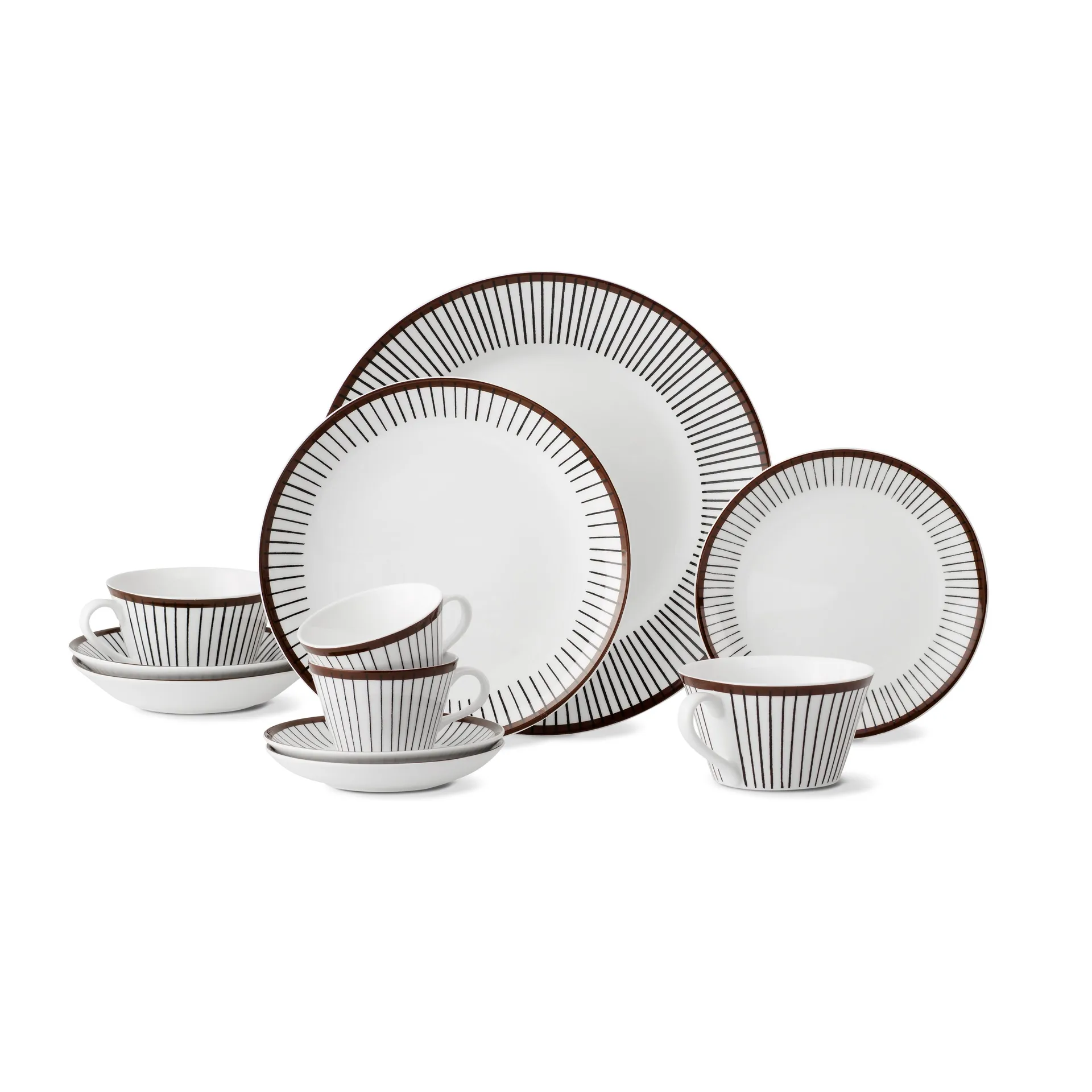 Ribb bord, Ø 18 cm. Gustavsbergs Porslinsfabrik