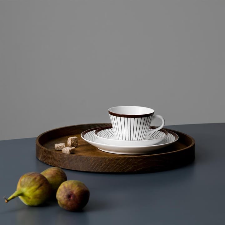 Ribb koffieset, koffiekop + schotel Gustavsbergs Porslinsfabrik