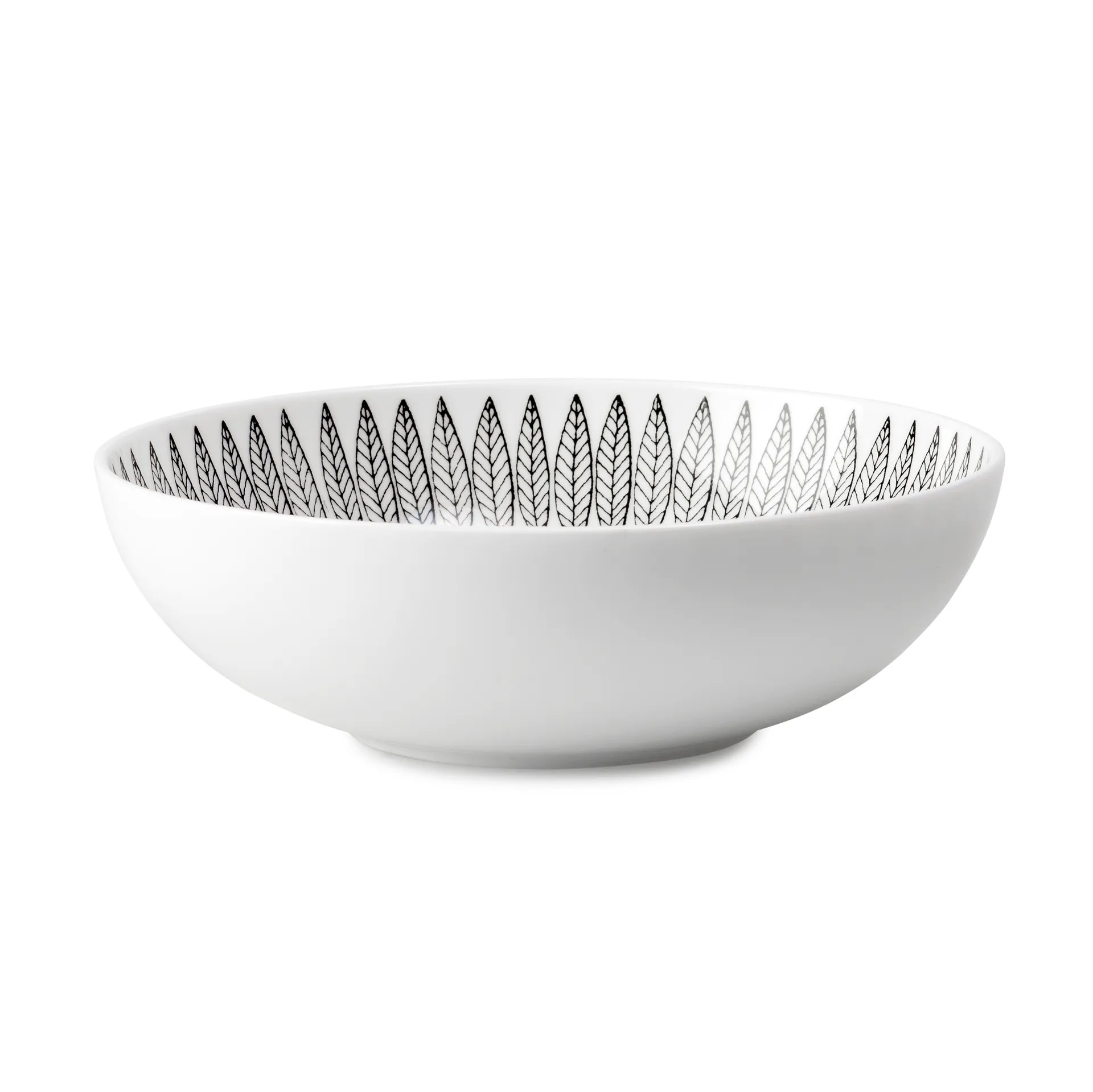 Svart Salix schaal 17 cm., zwart Gustavsbergs Porslinsfabrik