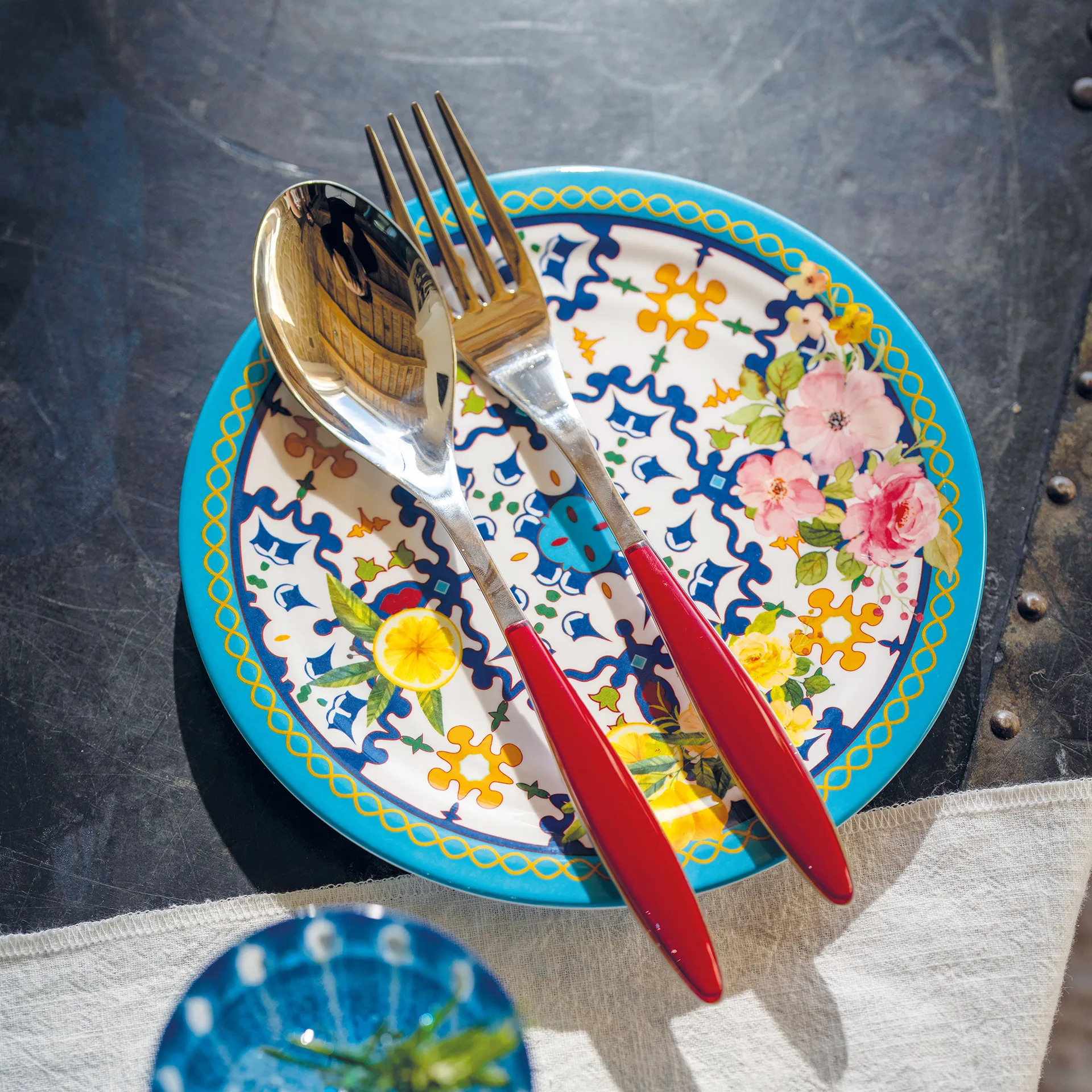 Feeling serveerbestek, Clear red, 2 delar Guzzini