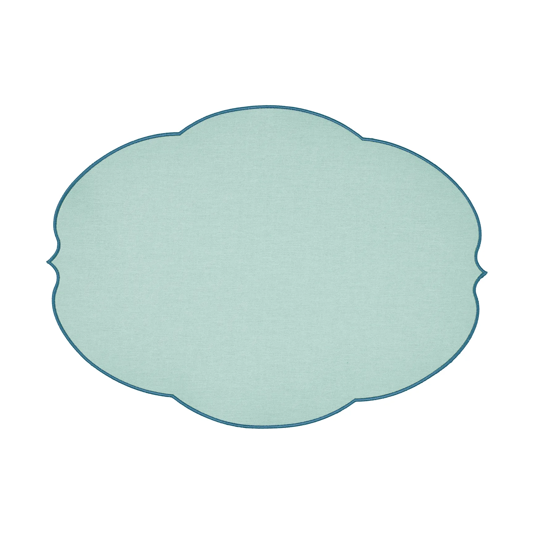 Flowers placemat, Dusty light blue Guzzini