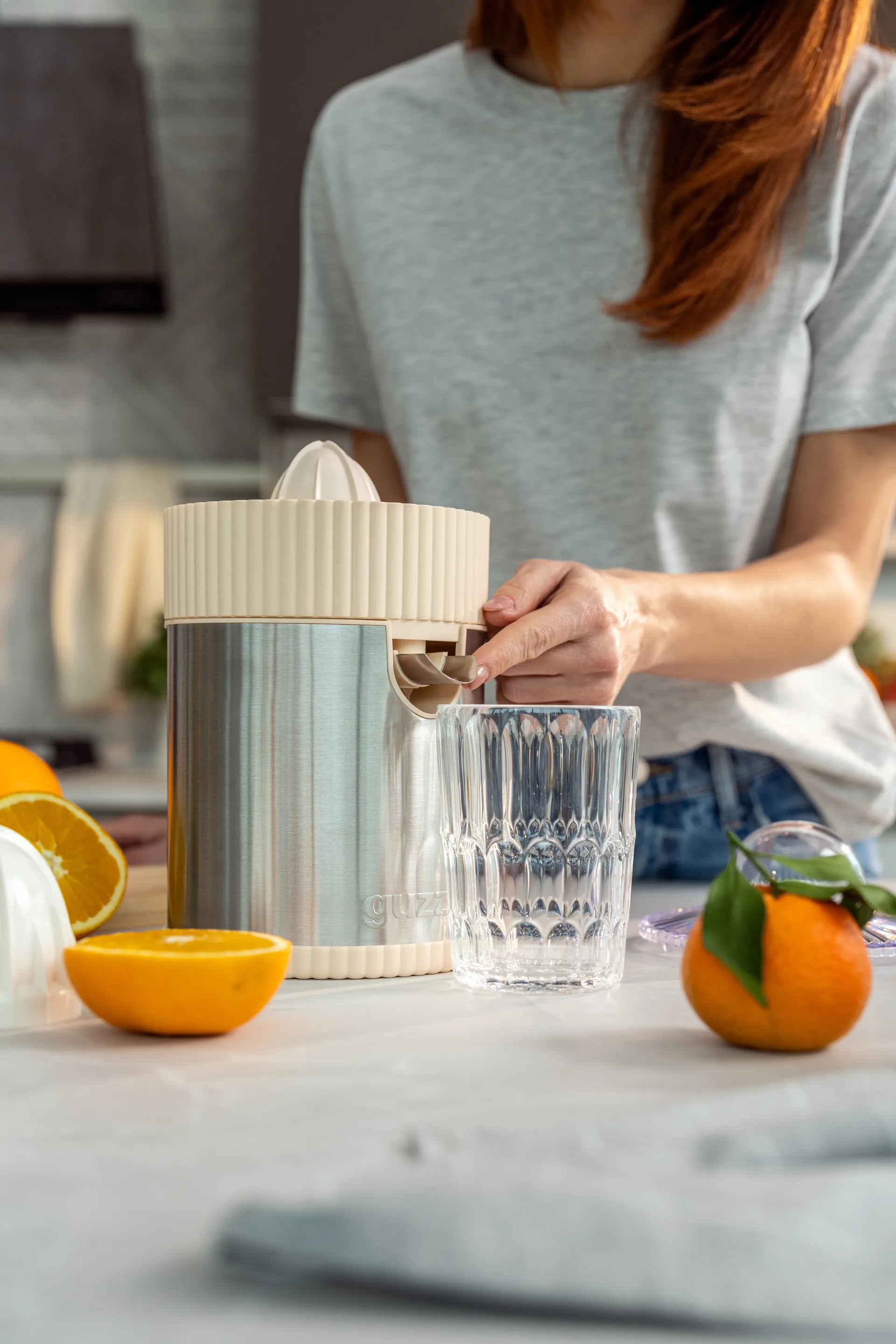 Sous chef elektrische citruspers, Cream Guzzini