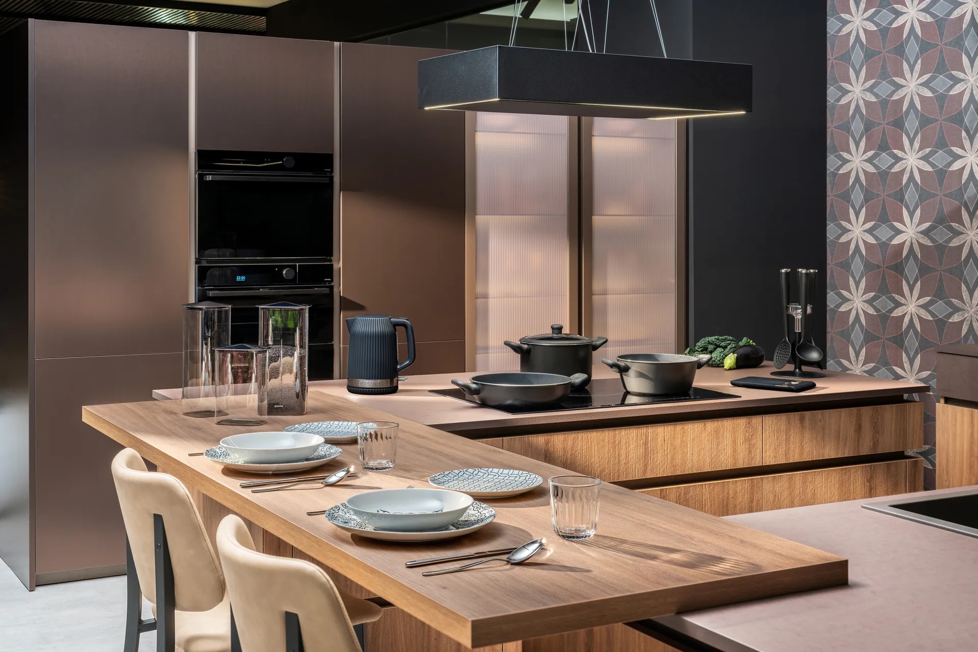 Sous chef elektrische waterkoker, Navy blue Guzzini