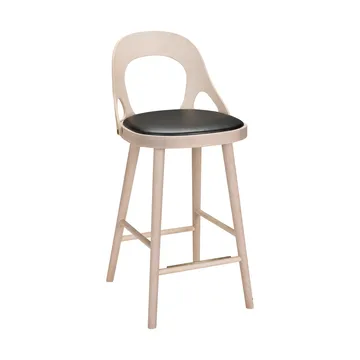 Colibri barstoel 63 cm - Eikenhout blonde beits-zwart kussen - Hans K