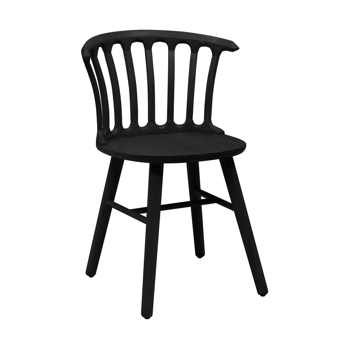 Hans K San Marco stoel Essenhout zwarte beits | Scandinavisch Interieur | Stoelen | Zwart