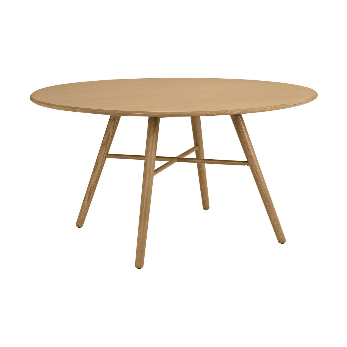 Hans K San Marco tafel o140 cm Geolied eikenhout | Scandinavisch Interieur | Eettafels | Bruin
