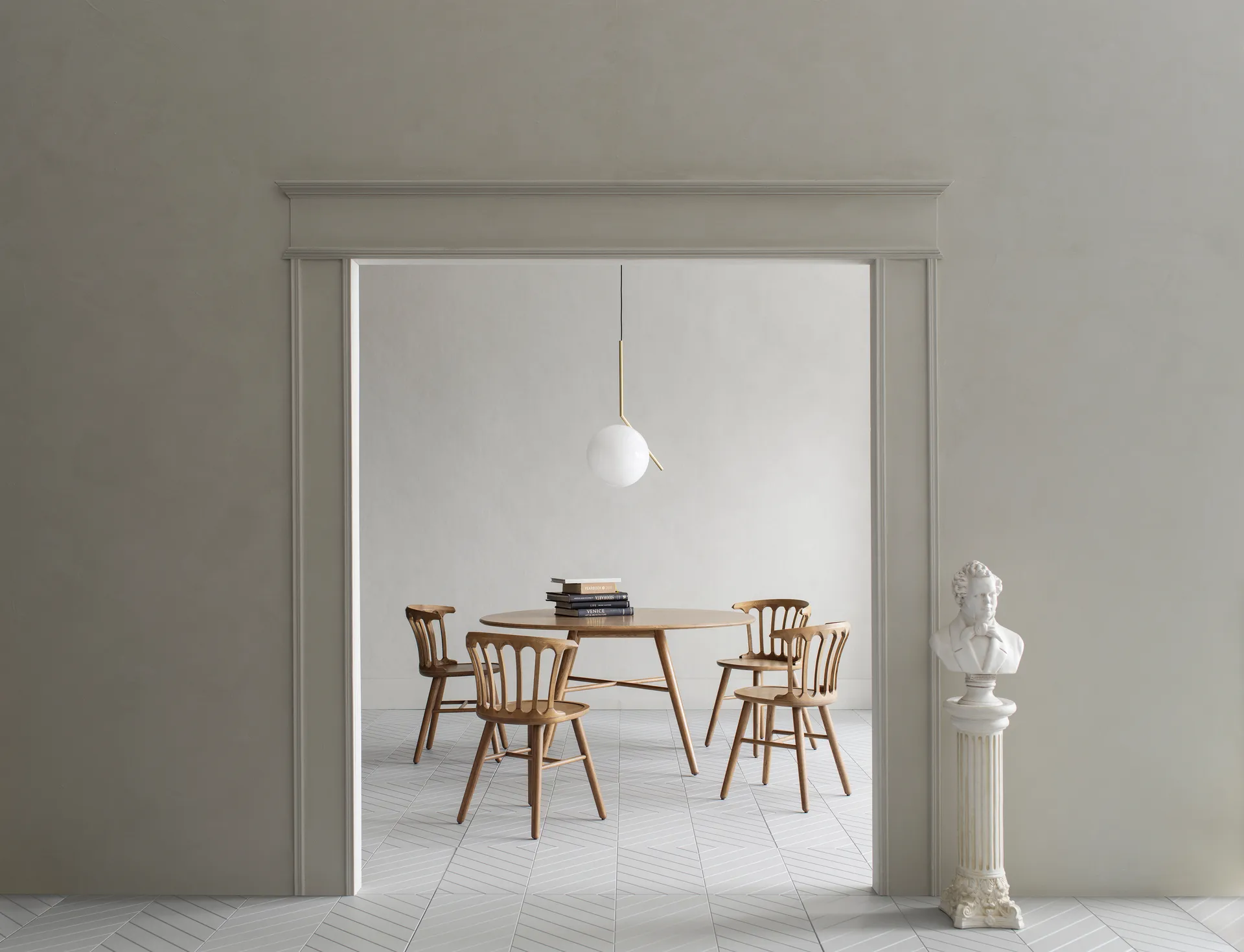 San Marco tafel Ø140 cm, Geolied eikenhout Hans K