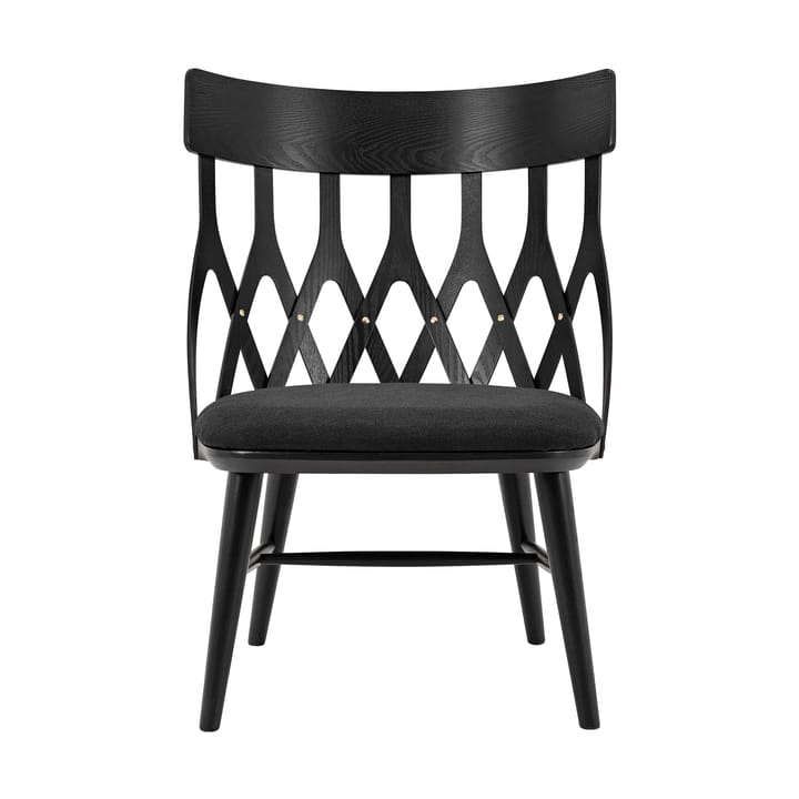 Y5 loungestoel, Zwartgebeitst-zwart kussen Hans K