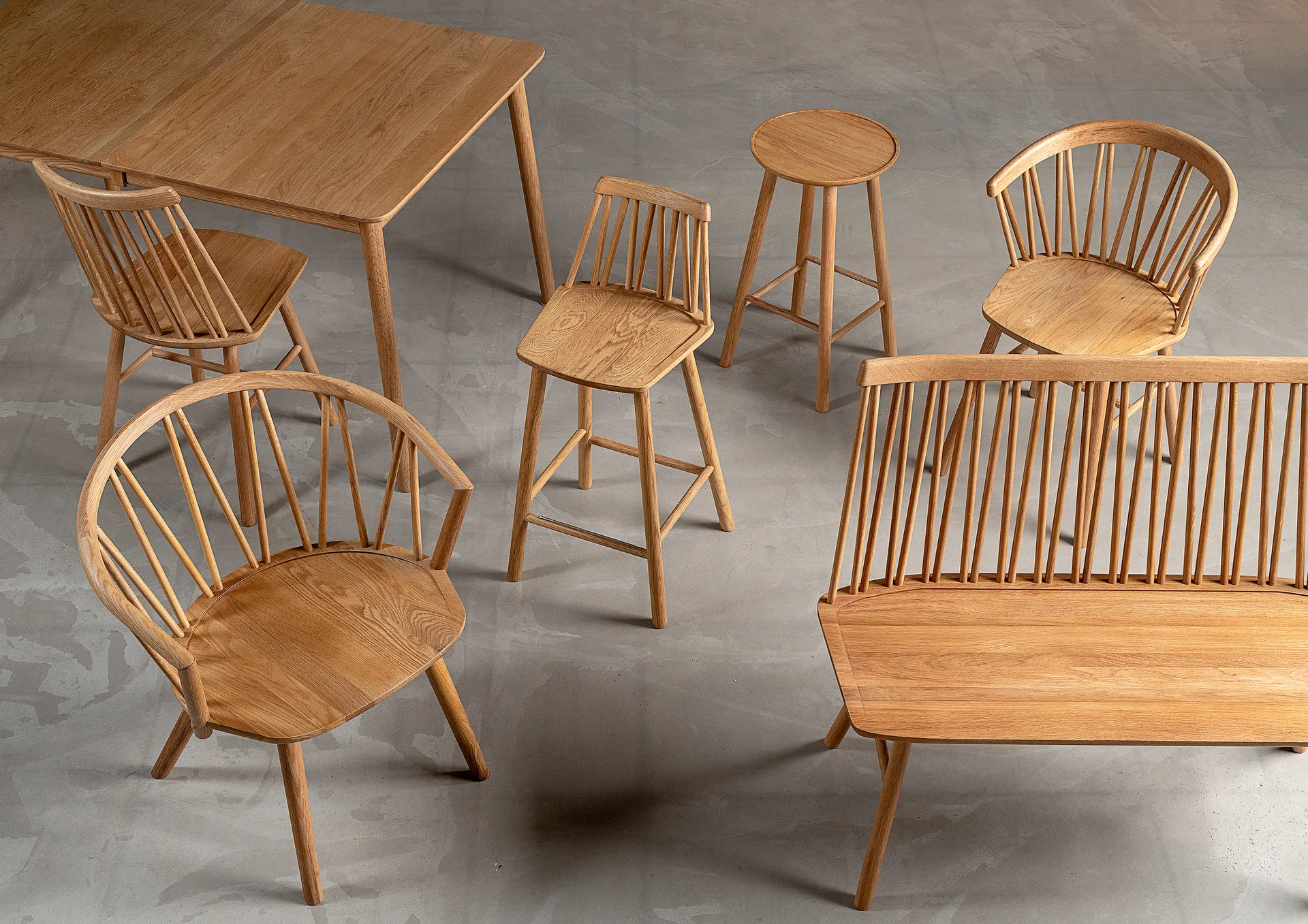 ZigZag bank, Geolied eikenhout Hans K