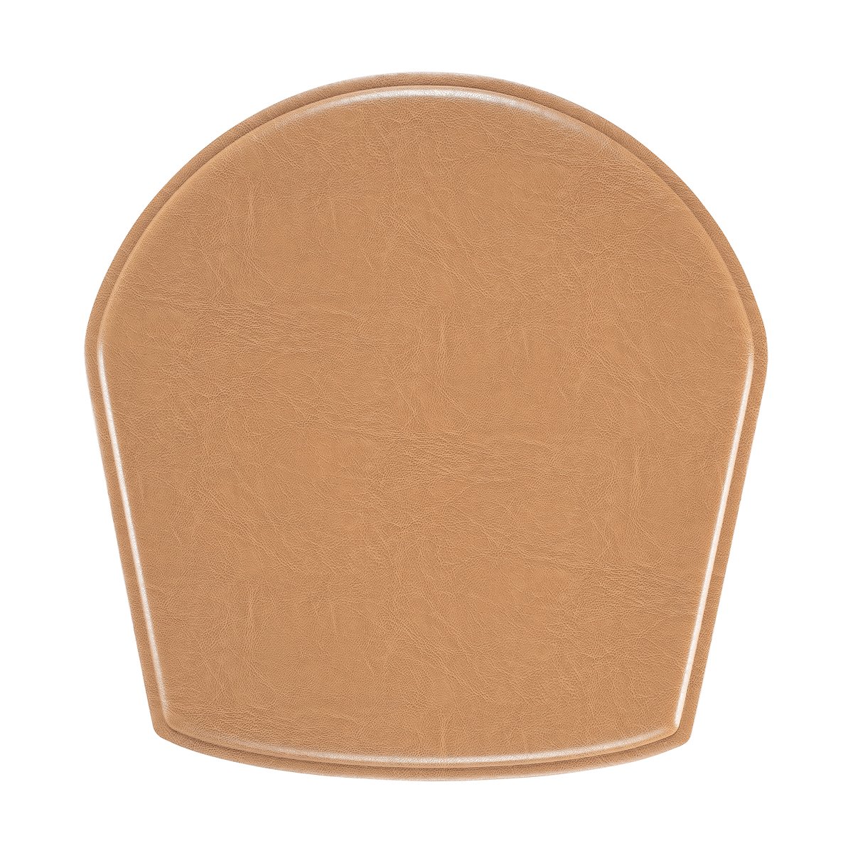Hans K ZigZag kussen stoel/barstoel met armleuningen Bonded leer camel