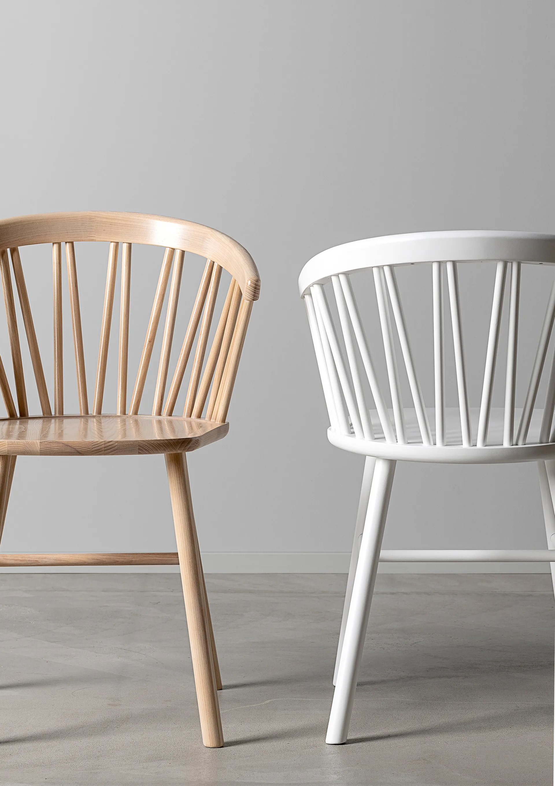 ZigZag loungestoel, Wit beukenhout Hans K