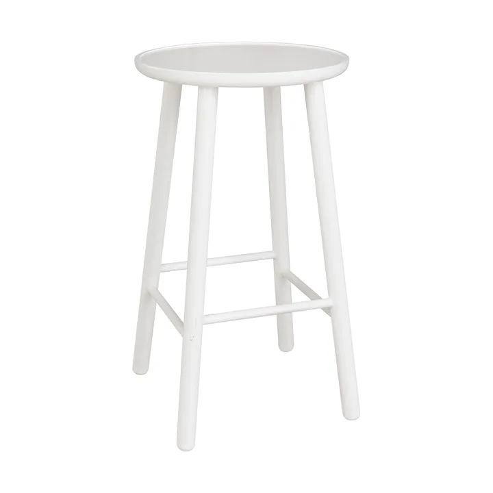 ZigZag ronde barkruk 63 cm - Wit berkenhout - Hans K