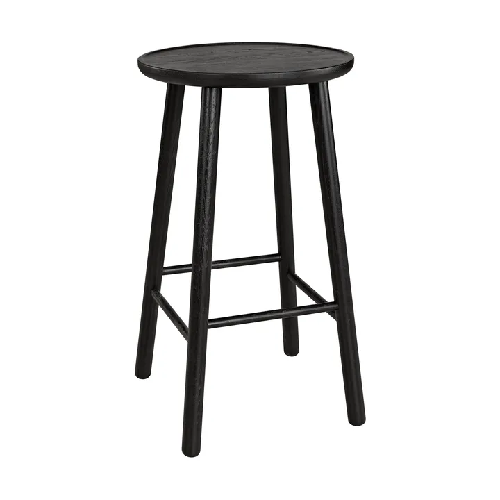 ZigZag ronde barkruk 63 cm - Zwarte beits - Hans K