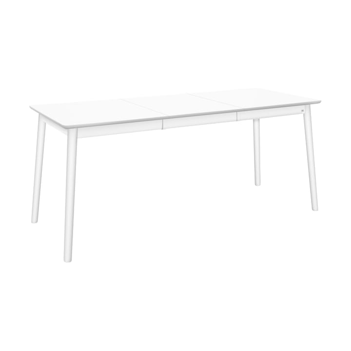 ZigZag tafel 127x75 cm incl. inlegblad 53 cm - Wit berkenhout - Hans K