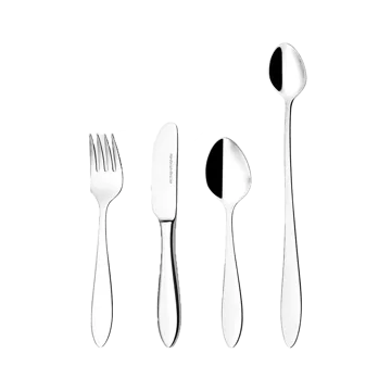 Fjord kinderbestek 4-delig - Roestvrij staal - Hardanger Bestikk