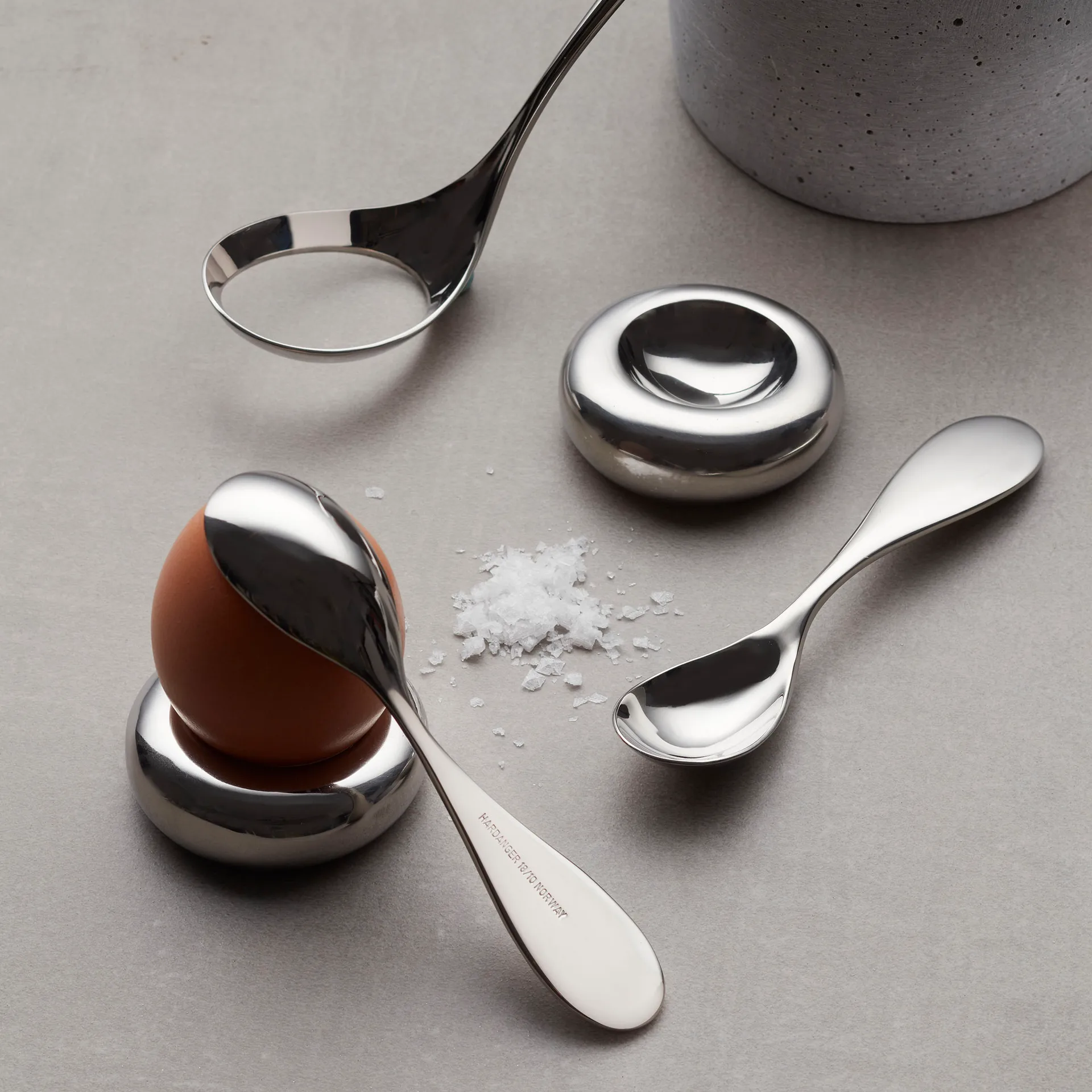 Hardanger eierhouders, roestvrijstaal Hardanger Bestikk