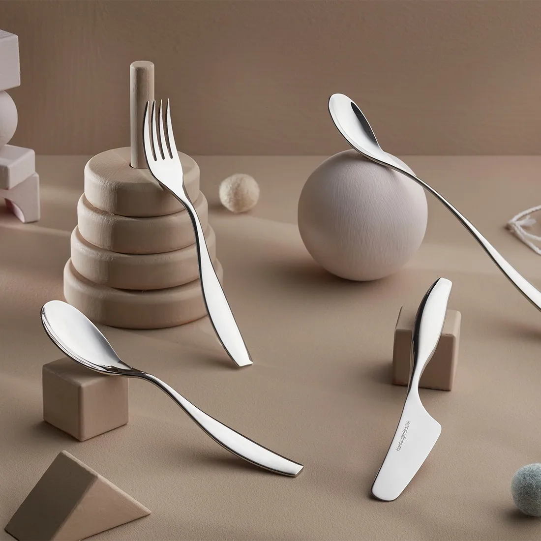 Julie kinderbestek 4-delig, Roestvrij staal Hardanger Bestikk