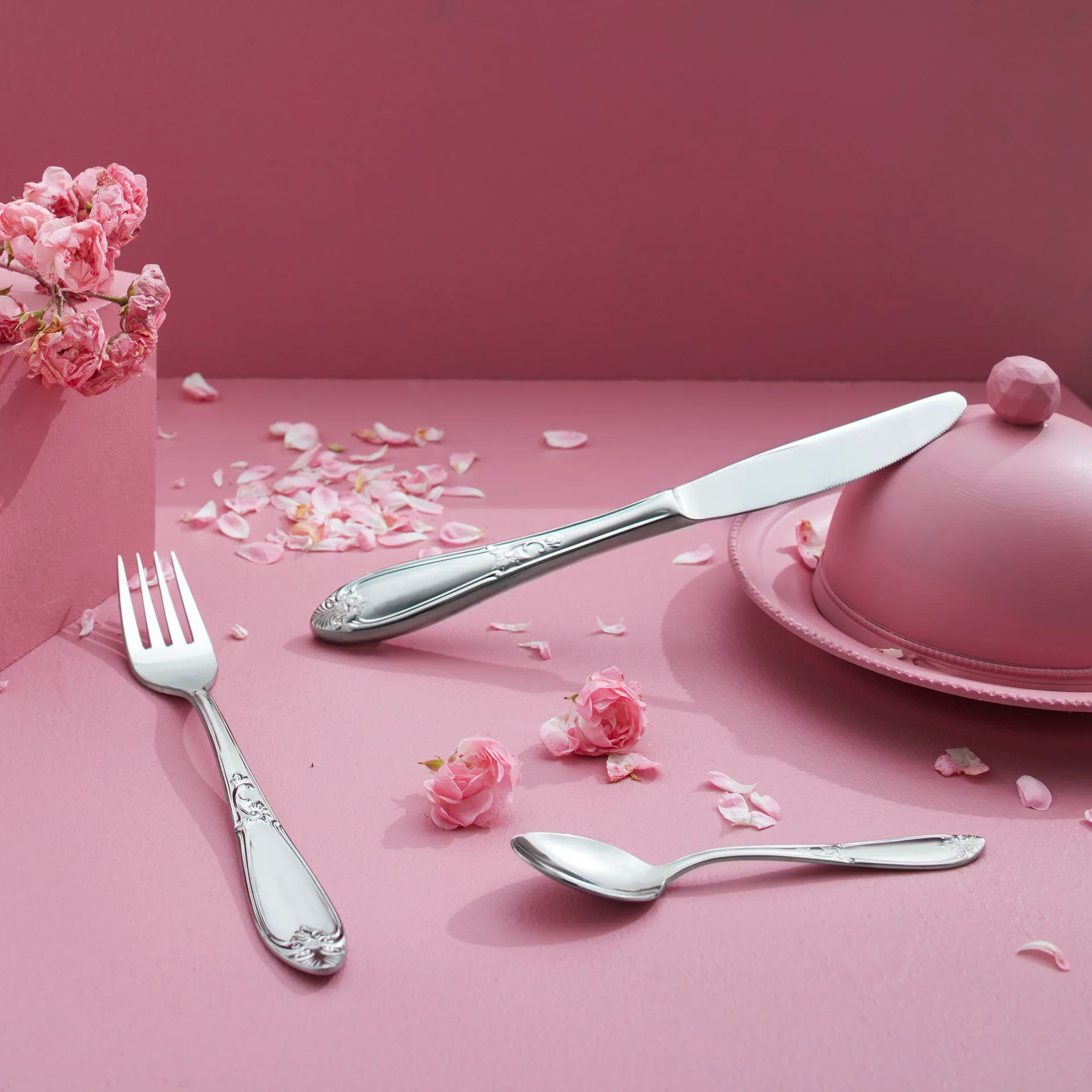 Nina bestek 24-delig, roestvrij staal Hardanger Bestikk