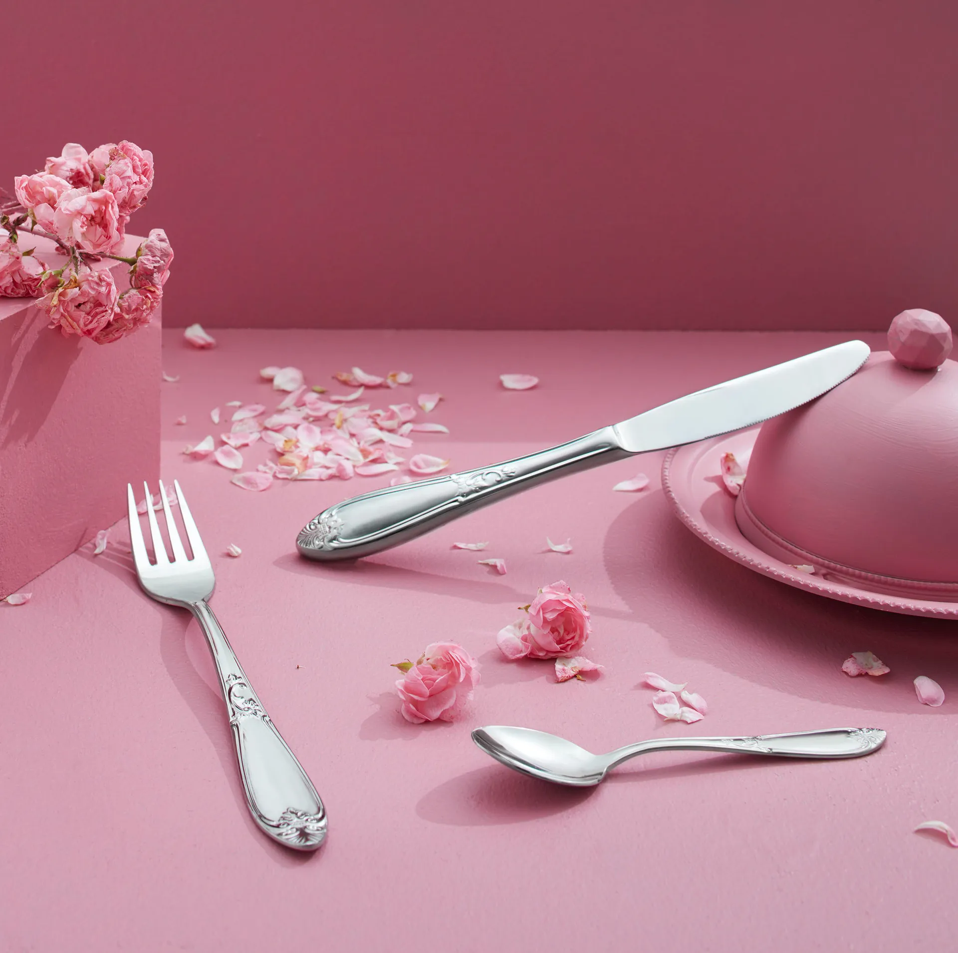 Nina bestek 4-pack, mes Hardanger Bestikk