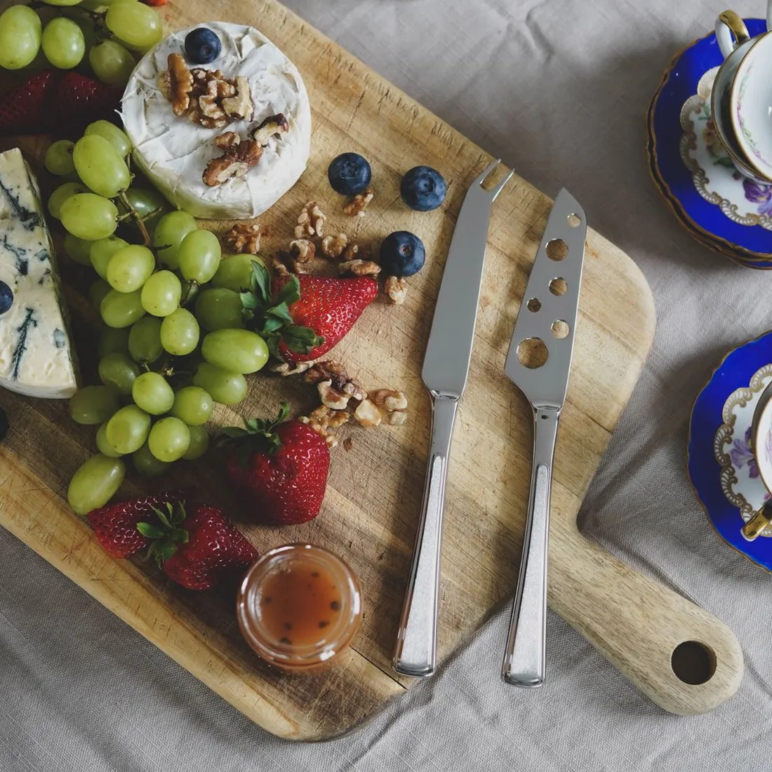 Ramona kaasmes 2-delig, Roestvrij staal Hardanger Bestikk