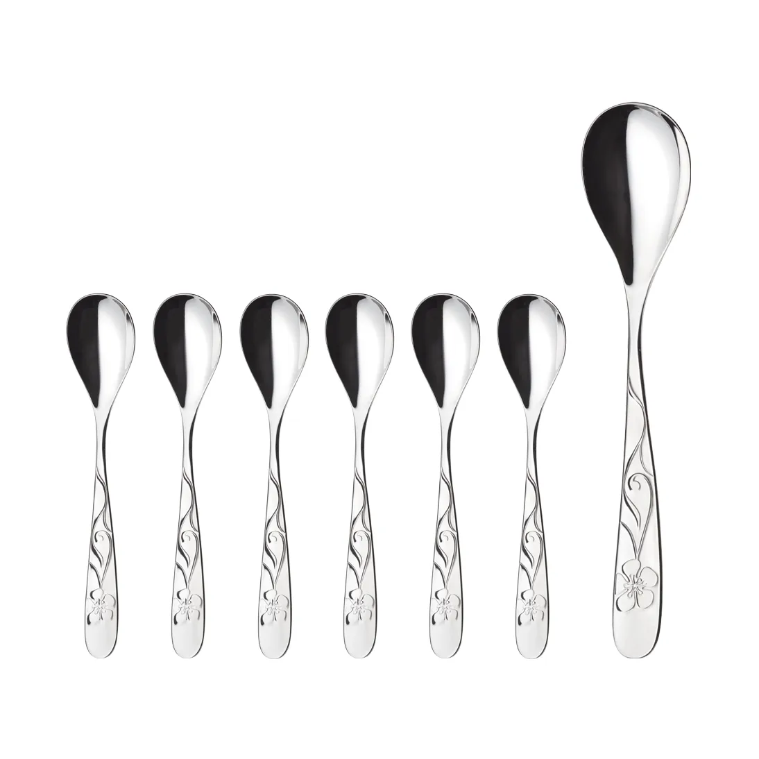 Sanna dessertset, 7 delig Hardanger Bestikk