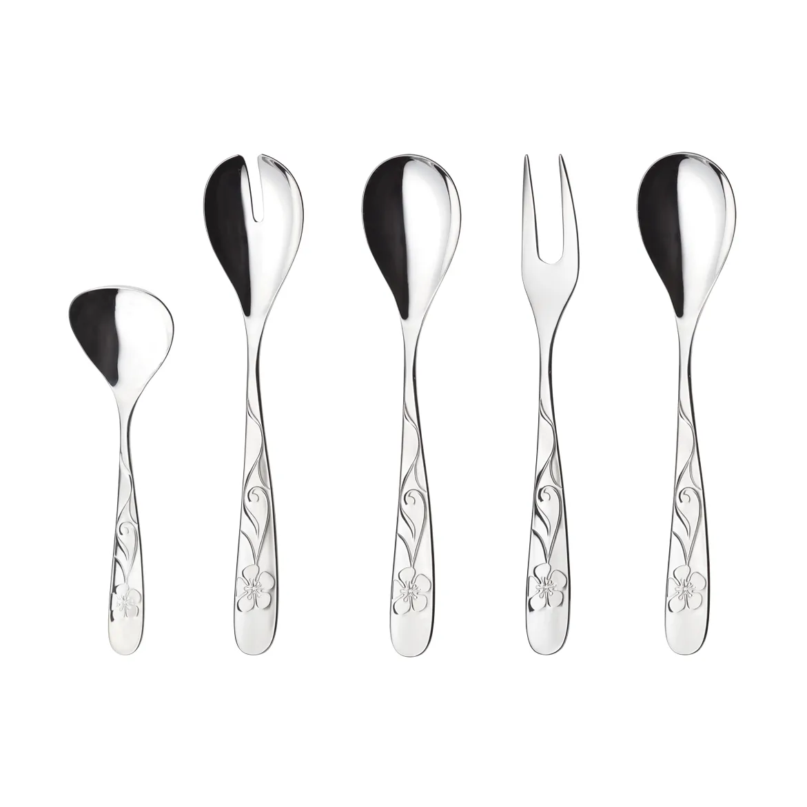 Sanna serveerset, 5-delig Hardanger Bestikk